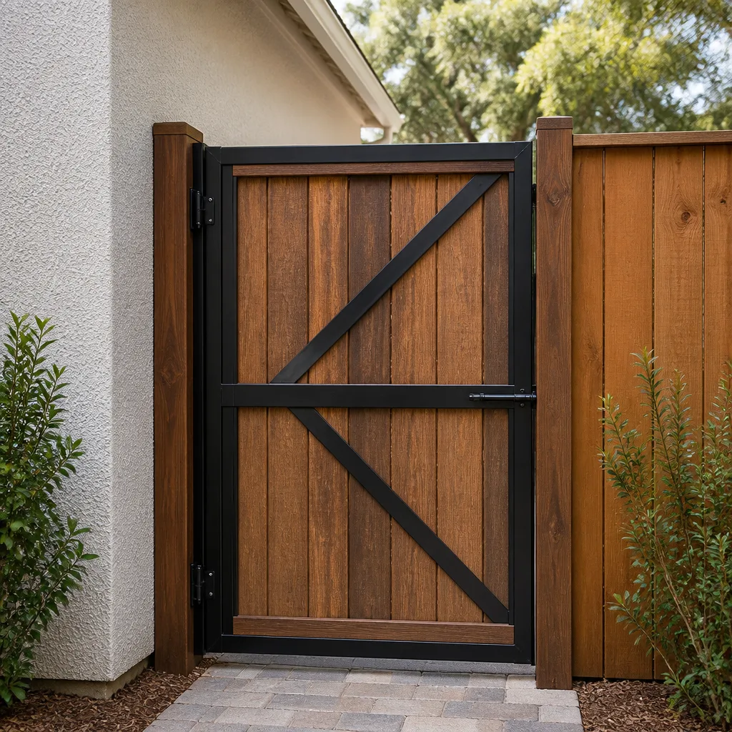 Wood & steel frame